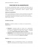 FUNCIONES DE UN ADMINISTRADOR