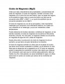 Oxido de Magnesio