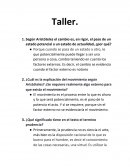 Taller filosofia