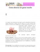 Como ahorrar sin ganar mucho