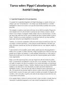 Tarea sobre Pippi Calzaslargas, de Astrid Lindgren