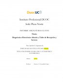 Diagnóstico Electrónico Abordo y Taller de Recepción y Servicio