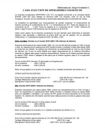 CASO: ELECCION DE OPERADORES LOGISTICOS. Página 1