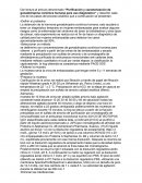 “Purificación y caracterización de gonadotropina coriónica humana para uso diagnóstico”