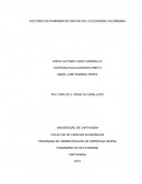 FACTORES DETERMINANTES DENTRO DE LA ECONOMÍA COLOMBIANA