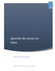 Apuntes de cursos en linea. Página 1