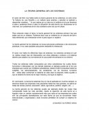 Teoría general de los sistemas