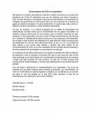 Concentración de CO2 en la atmosfera
