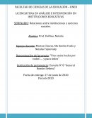 Relaciones entre instituciones y sectores sociales