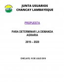 PROPUESTA PARA DETERMINAR LA DEMANDA AGRARIA