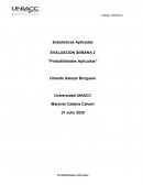EVALUACION SEMANA 2 “Probabilidades Aplicadas”