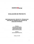 RENTABILIDAD DEL PROYECTO, TÉCNICAS DE ANÁLISIS DE SENSIBILIDAD A PARTIR DE ANÁLISIS DE RIESGO