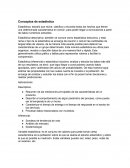 Conceptos de estadística