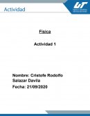 Actividad 1 de la ute/fisica