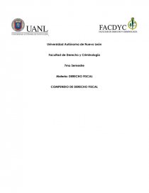 COMPENDIO DE DERECHO FISCAL. Página 1