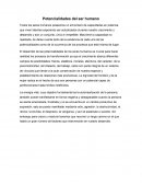 Potencialidades del ser humano