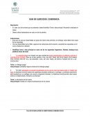 GUÍA DE EJERCICIOS: COHERENCIA