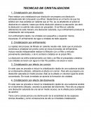 Técnicas de cristalización