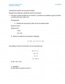 Actividad de Solución de ecuaciones lineales