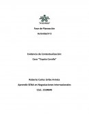 Caso “Toyota Corolla”