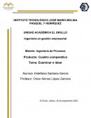 Cuadro comparativo examinar e idear de los procesos en Ingeniería industrial