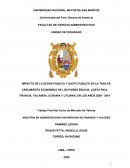 IMPACTO DE LA DEUDA PUBLICA Y GASTO PUBLICO EN LA TASA DE CRECIMIENTO ECONÓMICO DE LOS PAÍSES BOLIVIA, COSTA RICA, FRANCIA, TAILANDIA, UCRANIA Y LITUANIA, EN LOS AÑOS 2000 - 2019