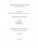 Evaluación Financiera de la organización Jestar Ideas y Construcciones S.A