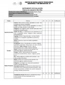 Rubrica de Evaluación Sitio web