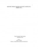 RESUMEN: PROYECCIÓN DE ELECCIÓN ALTERNATIVA PRODUCTIVA