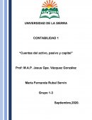 CONTABILIDAD 1 “Cuentas del activo, pasivo y capital"