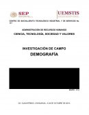 LA DEMOGRAFÍA EN MÉXICO