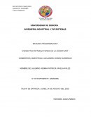 CONCEPTOS INTRODUCTORIOS DE LA ASIGNATURA PROGRAMACION