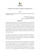 Implementación de una lavadora de frutas en la planta de procesos del Instituto Superior Tecnológico Calazacòn