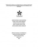 Informe con la elaboración de un sistema de información para la integración de las actividades del flujo de los materiales y de la información
