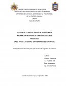 GESTIÓN DEL CLIENTE A TRAVÉS DE UN SISTEMA DE INFORMACIÓN WEB PARA LA COMERCIALIZACIÓN DE PRODUCTOS. CASO: PDVAL S.A. CENTRO: SAN FERNANDO ESTADO APURE.