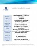 Reporte de investigación sobre acuerdos y avances en la gestión ambiental internacional