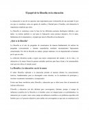 El papel de la filosofía en la educación