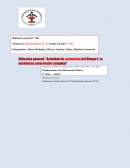 Didactica general: “Actividad de evaluación del Bloque I: La enseñanza como hecho complejo”