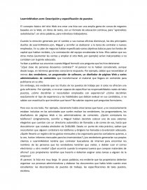 LearnInMotion.com: Descripción y especificación de puestos. Página 1
