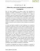 Diferencias y estructuras de protocolo y proyecto de investigación