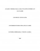 ANALISIS Y MEDIDAS PARA LA REACTIVACIÓN ECONÓMICA EN EL ECUADOR