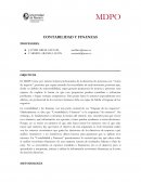 MDPO CONTABILIDAD Y FINANZAS