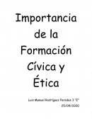 Importancia de la Formación Cívica y Ética