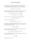 Ecuación de Bernoulli