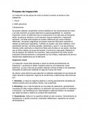 Proceso de inspeccion
