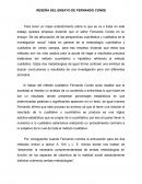 RESEÑA DEL ENSAYO DE FERNANDO CONDE
