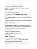 Cuestionario de Ciencias