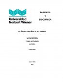 CARACTERIZACIÓN DE ALCOHOLES