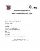 Control Estadístico. Diagrama de Pareto e Ishikawa