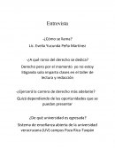 ¿Que la inspiro a estudiar la carrera de derecho?